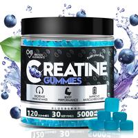 Creatine Monohydrate Gummies 5000mg for Men &Women, Gomitas de Creatina 5g Creatine Monohydrate,120 Count 0g Sugar Chewables ...