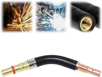 Welding Gun Bending Pipe Bending Rod 200/350/500A Internal Screw Straight/Curved Rod Adapter for Welding Applications