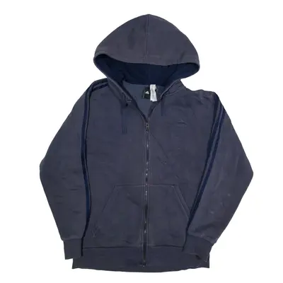 ADIDAS Hoodie Blue Full Zip Mens L