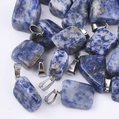 Natural Blue Spot Stone Pendants