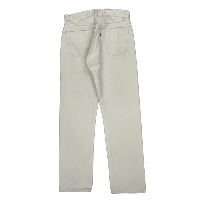 Levis Jeans - 30W 31L White Cotton | Size: 30″ waist