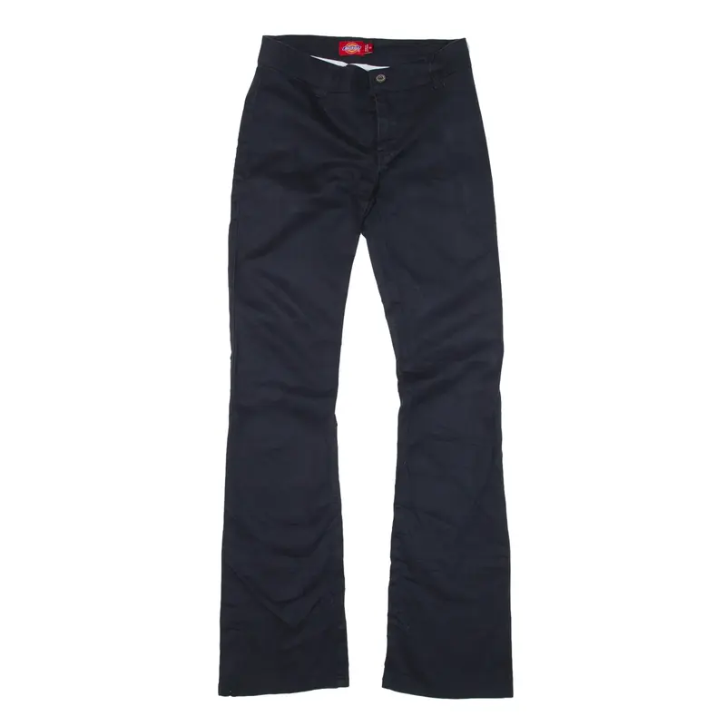 DICKIES Trousers Black Regular Bootcut Womens W24 L31