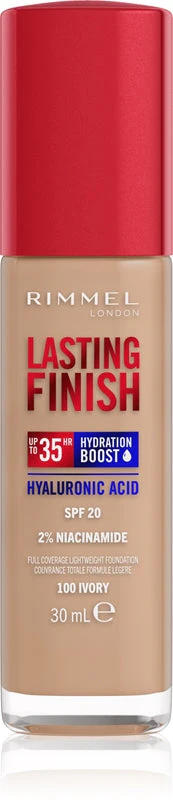 Rimmel Lasting Finish 35H Foundation SPF20 30ml 100 Ivory