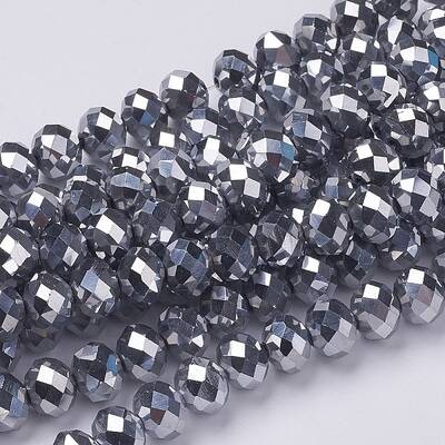 Electroplate Glass Beads Strands