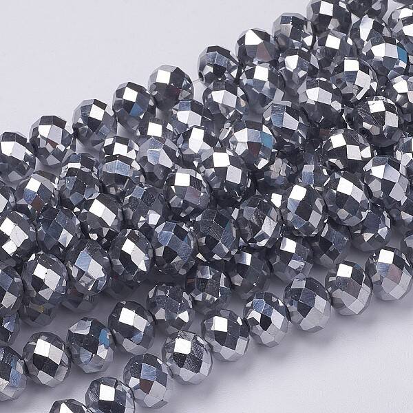 Electroplate Glass Beads Strands