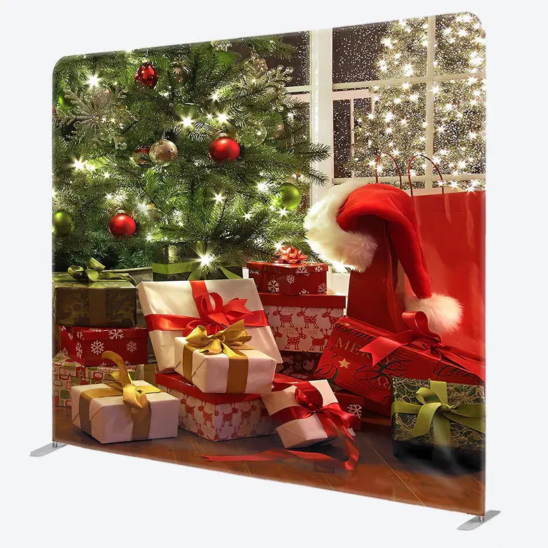 Aperturee Glitter Christmas Tree Gifts Pillow Case Backdrop - Aperturee