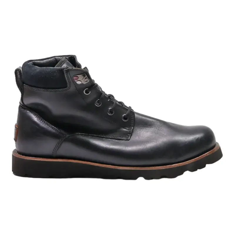 UGG Hiking Boots Black Leather Mens UK 8