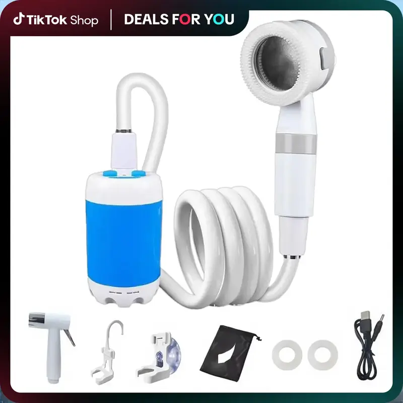 Portable Electric  for camping and hiking, petcleaning, car washing, camping equipment, campingsupplies, travel accessories, ...