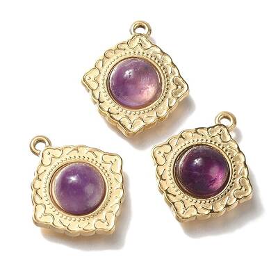 Natural Amethyst Pendants