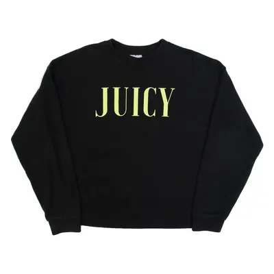 JUICY COUTURE Oversized Girls Sweatshirt Black 12-13Y