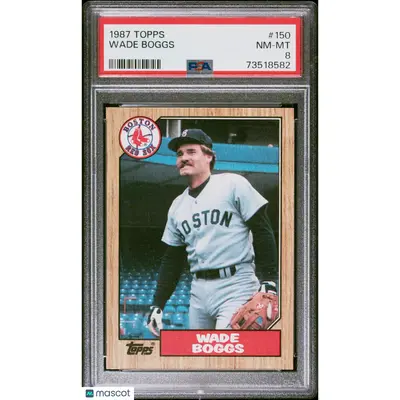 Wade Boggs PSA 1987 Topps Baseball #150 8 73518582