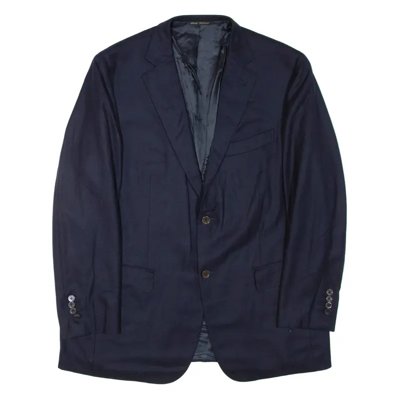 Mens Blazer Jacket Blue Cashmere XL