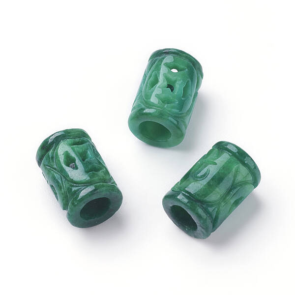 Natural Myanmar Jade/Burmese Jade European Beads