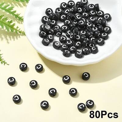 Opaque Acrylic Horizontal Hole Beads