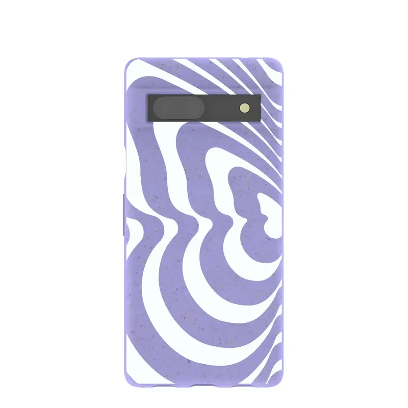 Lavender Flutter Left Google Pixel 7a Case