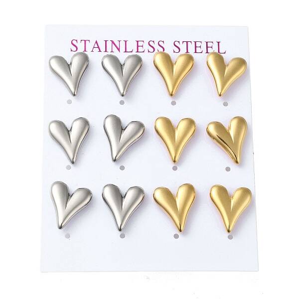 PVD Vacuum Plating 304 Stainless Steel Stud Earring