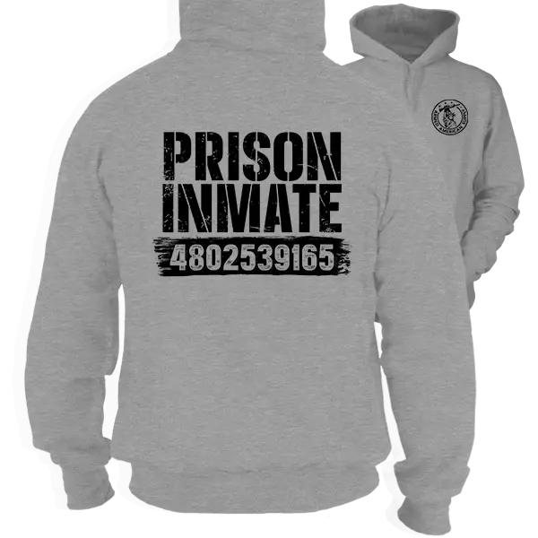 Prison Inmate - Heather Gray Hoodie Workwear