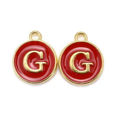 Golden Plated Alloy Enamel Charms