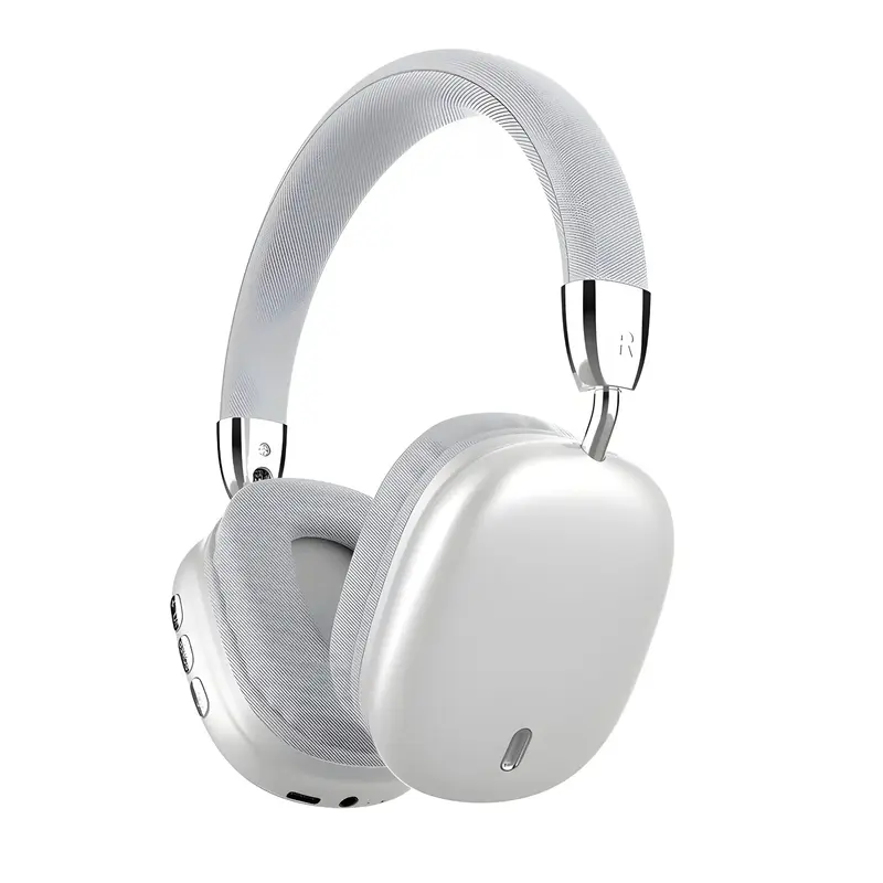 Wireless Bluetooth 5.3 Over-Ear Headphones, Lightweight Headset with  HD Microphone,ANC Noise Cancelling Headphones, Foldable...