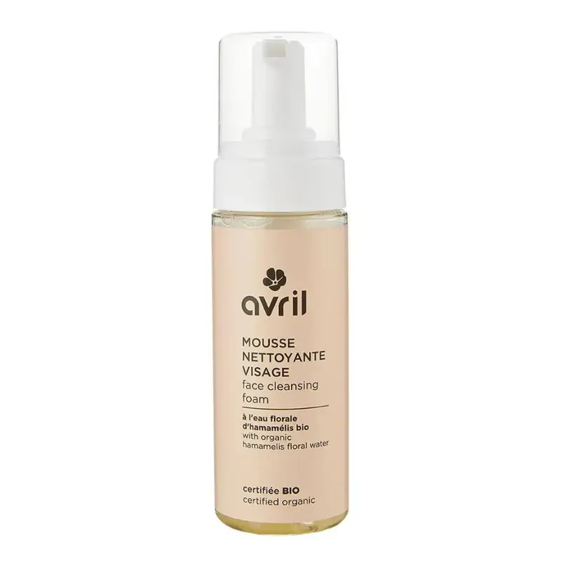 Avril Facial cleansing mousse with Organic Hamamelis Florabile Water 150ml