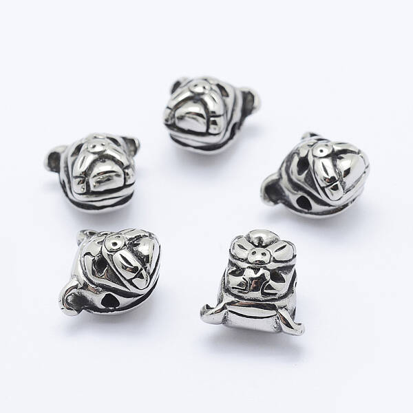 304 Stainless Steel Puppy Beads