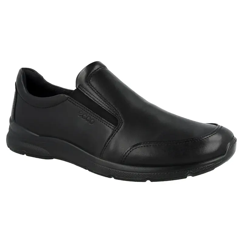 Ecco Irving 511684 Leather Men's Slip On Shoes - Black - Size:US 8-8.5 Men