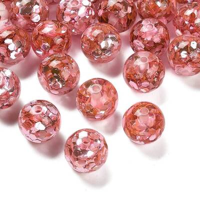 Transparent Resin with Paillette Beads