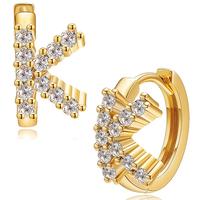 Tewiky Earrings For Women Fashion letter CZ Design Earrings For Daily life outfits All Match For Outdoorfun For Summer Bow Ch...