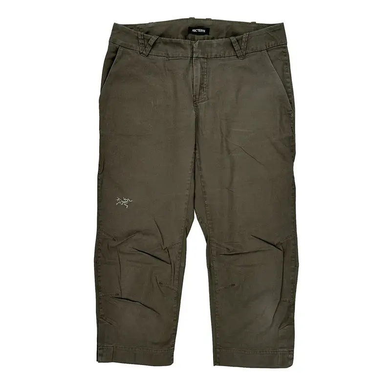 Arc'Teryx Trousers - 32W UK 10 Khaki Cotton Blend