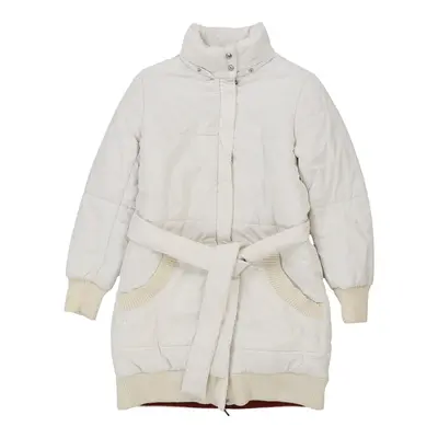 Age 14 Dolce & Gabbana Spellout Puffer - Medium White Polyester Blend