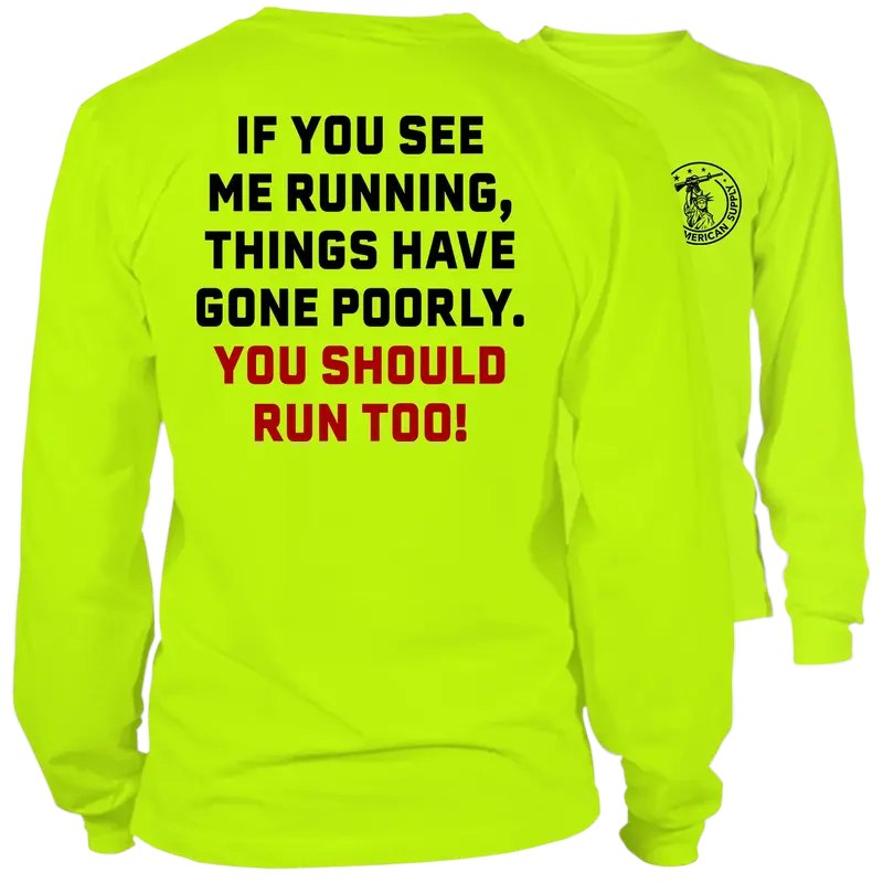 Run - Long Sleeve Hi-Vis T-Shirt