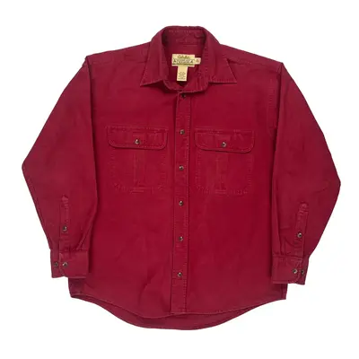 Cabelas Shirt - Medium Red Cotton