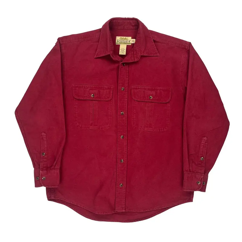 Cabelas Shirt - Medium Red Cotton