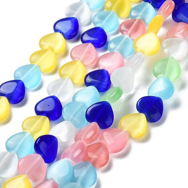 Cat Eye Glass Bead Strands