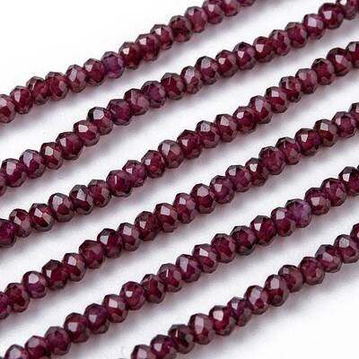 Natural Garnet Beads Strands