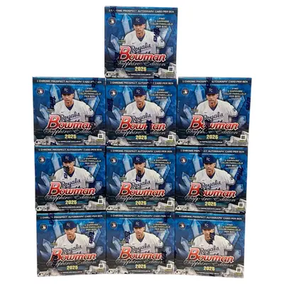 Break 944: 2025 Bowman Sapphire Full Case Break MLB Baseball Pick Your Team Graded Sports Card