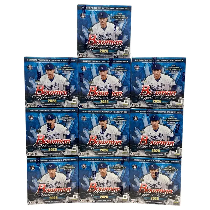 Break 944: 2025 Bowman Sapphire Full Case Break MLB Baseball Pick Your Team Graded Sports Card