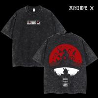 Retro Vintage Limited Uchiha Itachi the Betrayer - Naruto Anime Double Printed Washed Tee Unisex Oversize Anime Manga Lightwe...