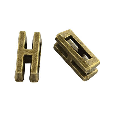 Tibetan Style Alloy Letter Slide Charms
