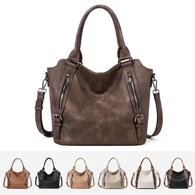 CLUCI falldealsforyou Fall Laptop Tote Bag Purses for Women Vegan Leather Handbags Tote Purse Shoulder Bag Large Ladies Hobo ...