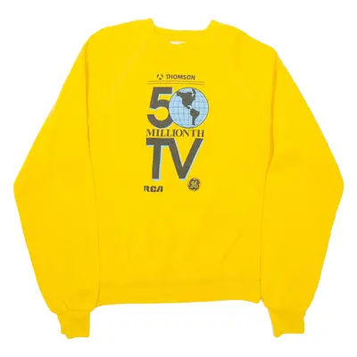 Thomson 50 Millionth Tv Mens Sweatshirt Yellow M