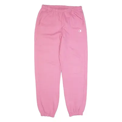 CHAMPION REVERSE WEAVE Womens Joggers Pink Tapered L W32 L30