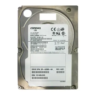 9R6004-033 Seagate 73GB 2Gb/s Fibre Channel 10000 3.5-inch 4MB Hard Drive