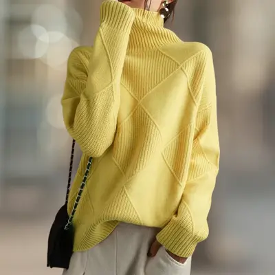 Aspen Ultra Cozy Ribbed Knit Turtleneck Women's Sweater