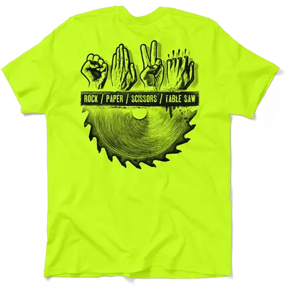 Table Saw - Safety Yellow T-Shirt