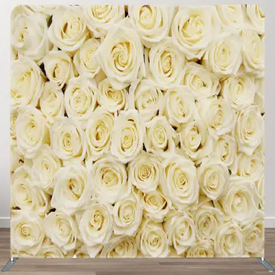 Aperturee Simple Yellow Roses Backdrop Cover For Party Decor - Aperturee