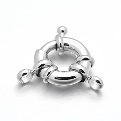 Rack Plating Brass Spring Ring Clasps