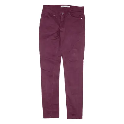 LEVI'S 535 Trousers Purple Slim Skinny Womens W27 L32