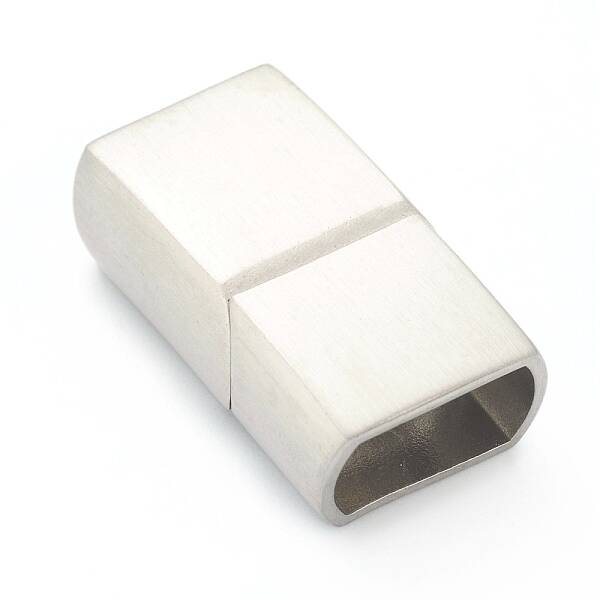 Tarnish Resistant 304 Stainless Steel Magnetic Clasps with Glue-in Ends