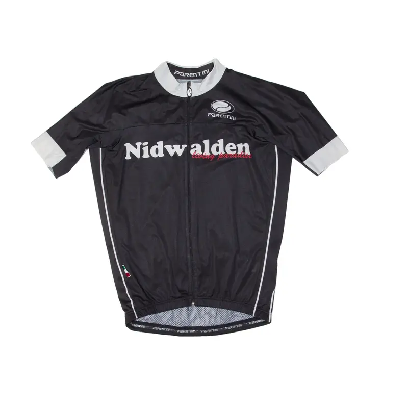 PARENTINI Cycling Full Zip Mens Jersey Black M